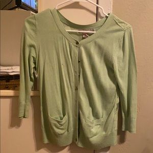 Light green cardigan